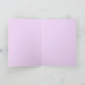 星および五芒星の挨拶状 カード (内部)