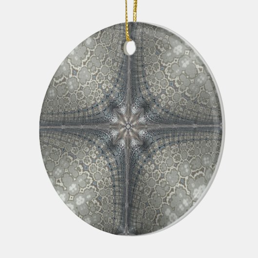 星および出生を用いるクリスマスのオーナメント セラミックオーナメント (左)