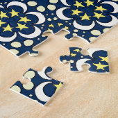 星および月の平面充填 ジグソーパズル (側面)