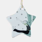 星および月の星のための範囲 セラミックオーナメント (右)