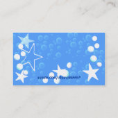 星および泡子供のテレホンカード コーリングカード (裏面)