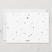 星および点の新年の写真 シーズンカード (裏面)