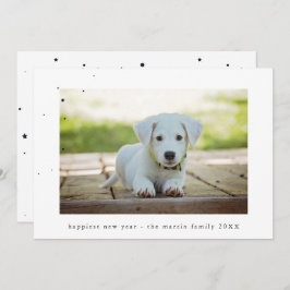 星および点の新年の写真 シーズンカード