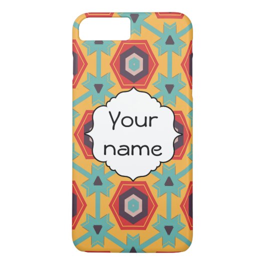 星および蜜蜂の巣パターン Case-Mate iPhoneケース (裏面)