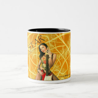 星および赤いGTR1 ツートーンマグカップ