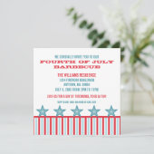 星お洒落とストライプ招待状 招待状 (スタンド正面)