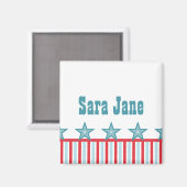 星お洒落とストライプ磁石 マグネット (正面/裏面)