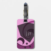 星お洒落と月 ラゲッジタグ (裏面縦)