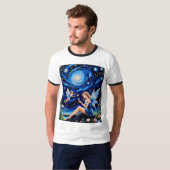 星お洒落の夜の妖精 Tシャツ (正面フル)