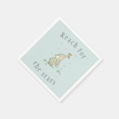 星お洒落を目指して手を伸ばす スタンダードカクテルナプキン (角)