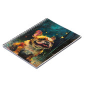 星お洒落を見てフランスのブルドッグの子犬 ノートブック (左側)