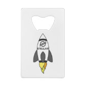 星から月へのロケット クレジットカード栓抜き (裏面)