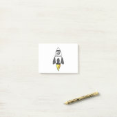 星から月へのロケット ポストイット (デスク上)