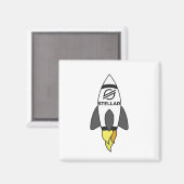 星から月へのロケット マグネット (正面/裏面)