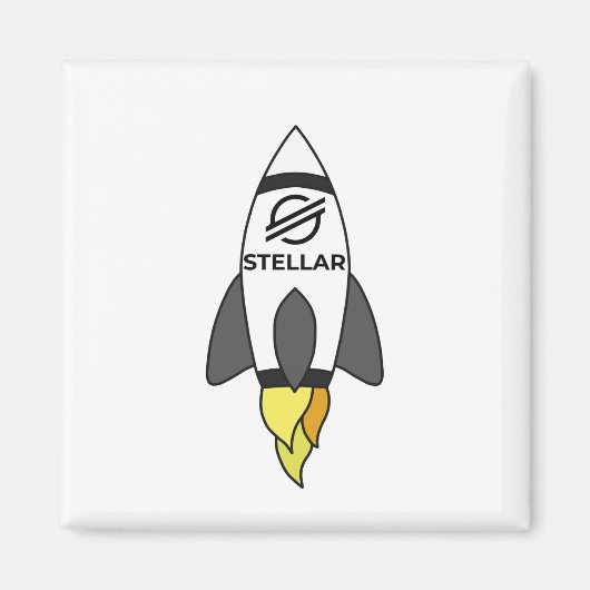 星から月へのロケット マグネット (正面)