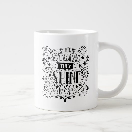 星があなたのために輝く ジャンボコーヒーマグカップ (右)