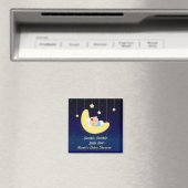 星がきらきら輝いて ダークブルー背景 マグネット (インサイチュ (食洗機))