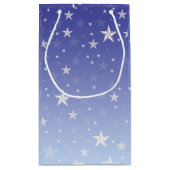 星がちりばめられた青 スモールペーパーバッグ (裏面)