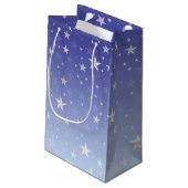 星がちりばめられた青 スモールペーパーバッグ (裏面アングル)