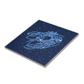 星がん星座と太陽のサイン タイル (側面)