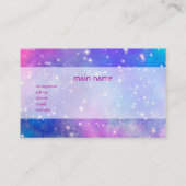 星がキラキラ輝く宇宙のイラストを使った名刺 名刺 (裏面)