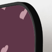 星がポートのハート内に ピックルボールラケット (左詳細)