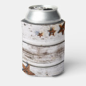 星が付いたビーチハイの白い板の缶クーラー 缶クーラー (缶裏面)