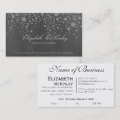 星が付いている微妙なレトロの黒板 名刺 (正面/裏面)