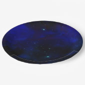 星が付いている真夜中の青空 ペーパープレート (アングル)