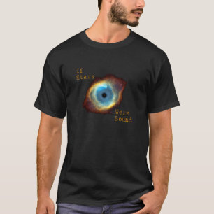星が健全で黒いTシャツ Tシャツ