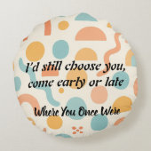 星が変わる、私のハートは変わらない ラウンドクッション (裏面)