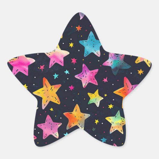 星が多い 星シール (正面)