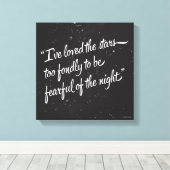 星が大好き キャンバスプリント (インサイチュ (ウッドフロア))