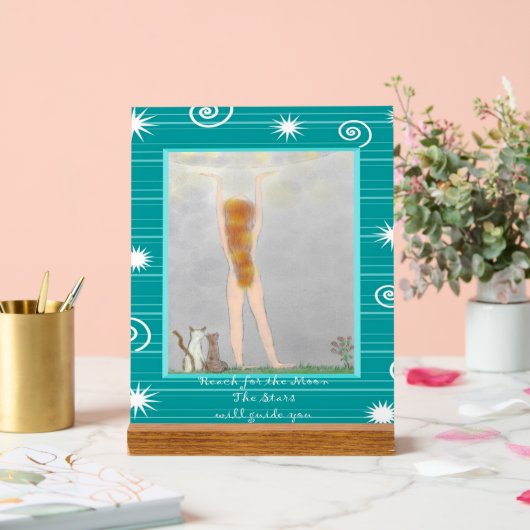 星が導く月を手に入れる アクリルサイン (ウェディング)