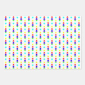 星が整列する ラッピングペーパーシート (正面2)