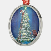 星が昇る メタルオーナメント (左)