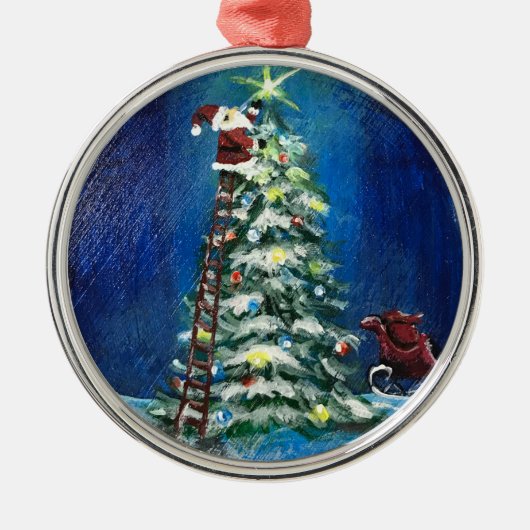 星が昇る メタルオーナメント (正面)