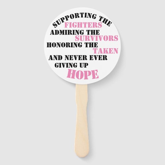 星が治癒を支える ハンドファン (裏面)