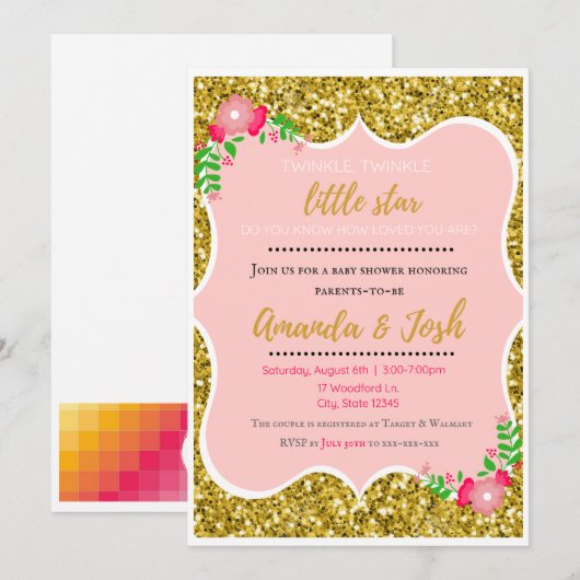 星が生まれある 招待状 (正面/裏面)