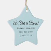 星が生まれ!Photo/カスタマイズNameStarオーナメント セラミックオーナメント (右)