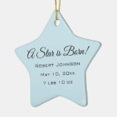 星が生まれ!Photo/カスタマイズNameStarオーナメント セラミックオーナメント (左)