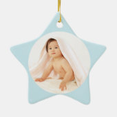 星が生まれ!Photo/カスタマイズNameStarオーナメント セラミックオーナメント (裏面)