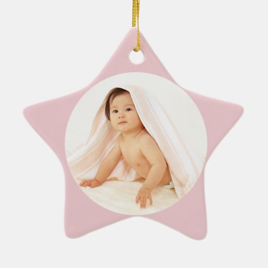 星が生まれ!Photo/カスタマイズNameStarオーナメント セラミックオーナメント (裏面)