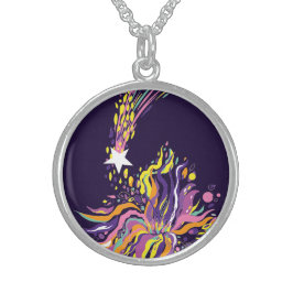 星が落ちている。 スターリングシルバーネックレス