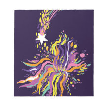 星が落ちている。ノートパッド