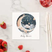 星が落ちる星星星星ベビーシャワー スタンダードカクテルナプキン (インサイチュ)