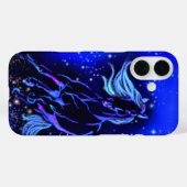 星が輝く夜に走る馬 iPhoneケース Case-Mate iPhoneケース (裏面 (横))