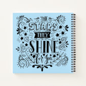 星が輝く ノートブック (裏面)