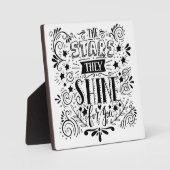 星が輝く フォトプラーク (正面)