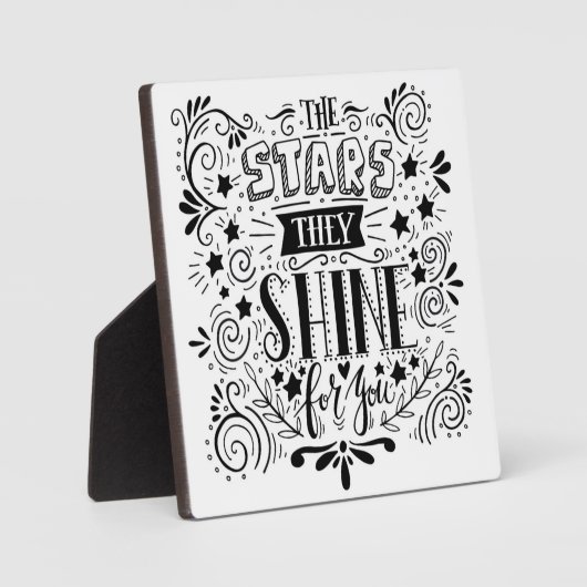 星が輝く フォトプラーク (正面)